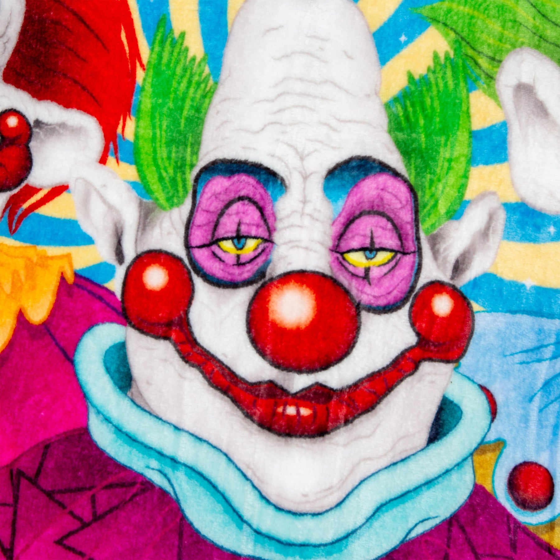 Killer Klowns From Outer Space Characters Raschel Throw Blanket | 45 x 60 Inches