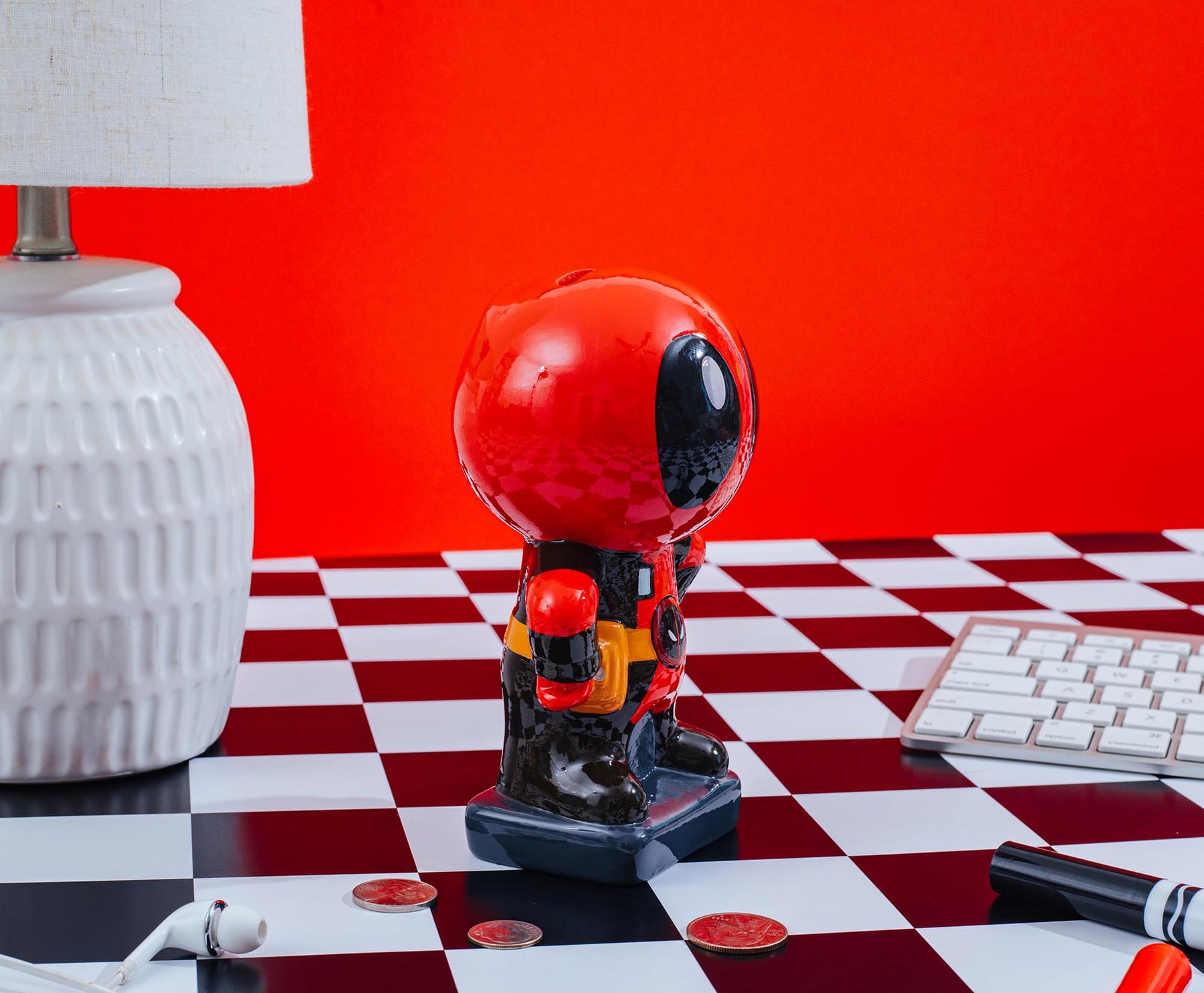 Marvel Chibi Deadpool Ceramic Money Bank