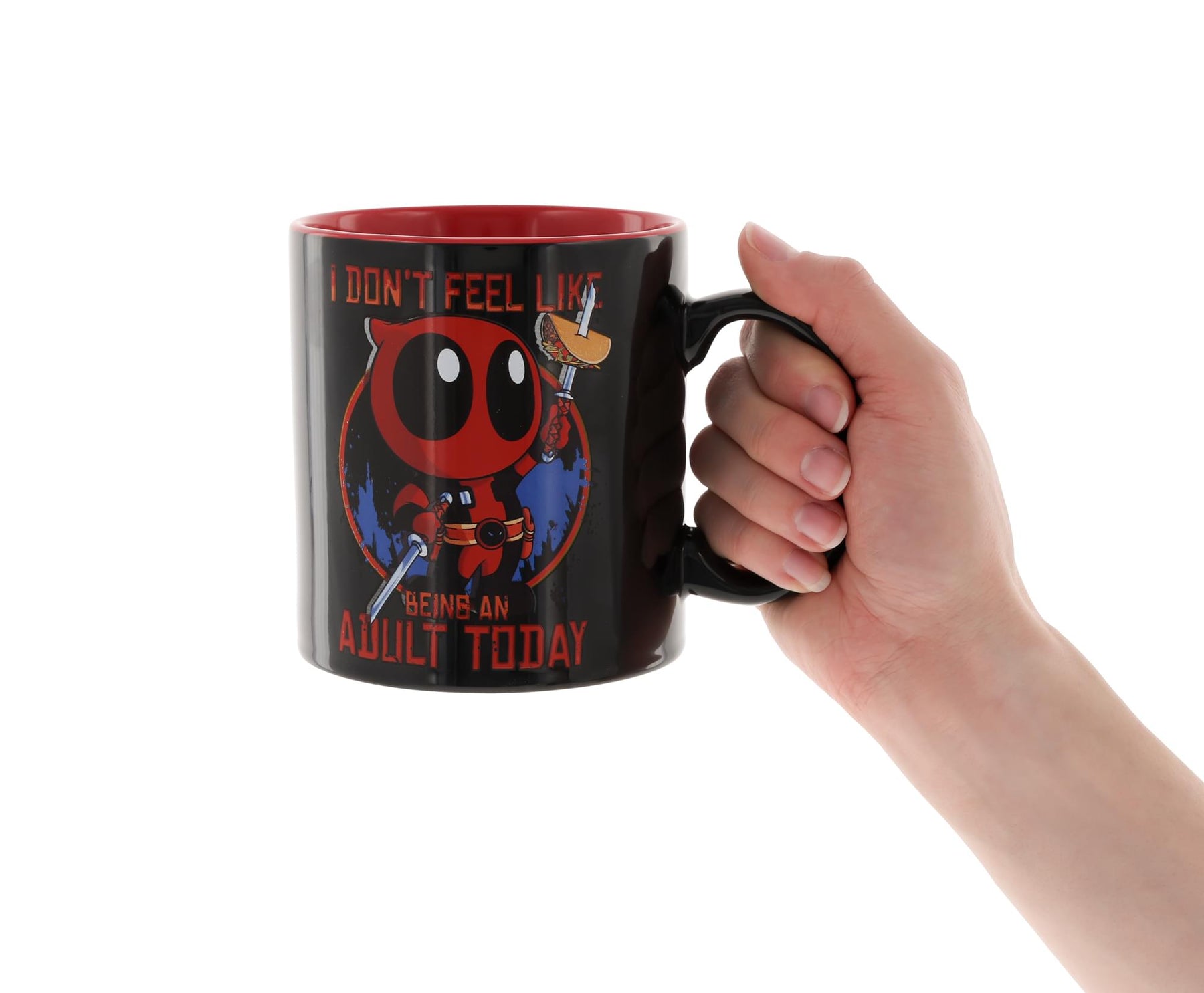 Marvel Deadpool "Don't Feel Like Being An Adult" Ceramic Mug | Holds 20 Ounces