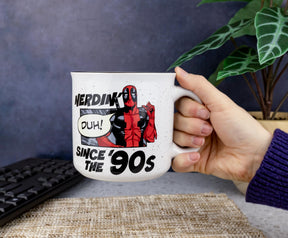 Marvel Deadpool "Nerdin' Since The '90s" Ceramic Camper Mug | Holds 20 Ounces