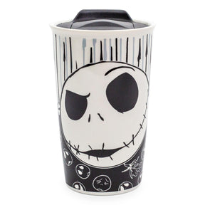 Disney Nightmare Before Christmas Jack with Bones Ceramic Travel Mug | 10 Ounces