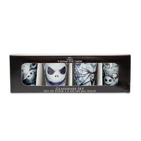 Disney Nightmare Before Christmas Inkblots 2-Ounce Mini Shot Glasses | Set Of 4