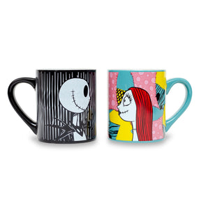 Disney Nightmare Before Christmas Jack and Sally "Meant To Be" Ceramic Mug Set