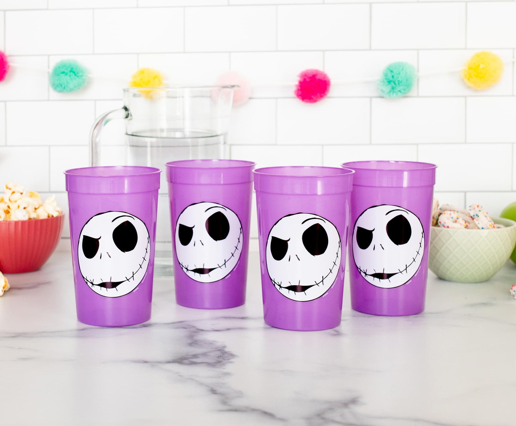 Disney The Nightmare Before Christmas Jack Color-Changing Cups | Set of 4