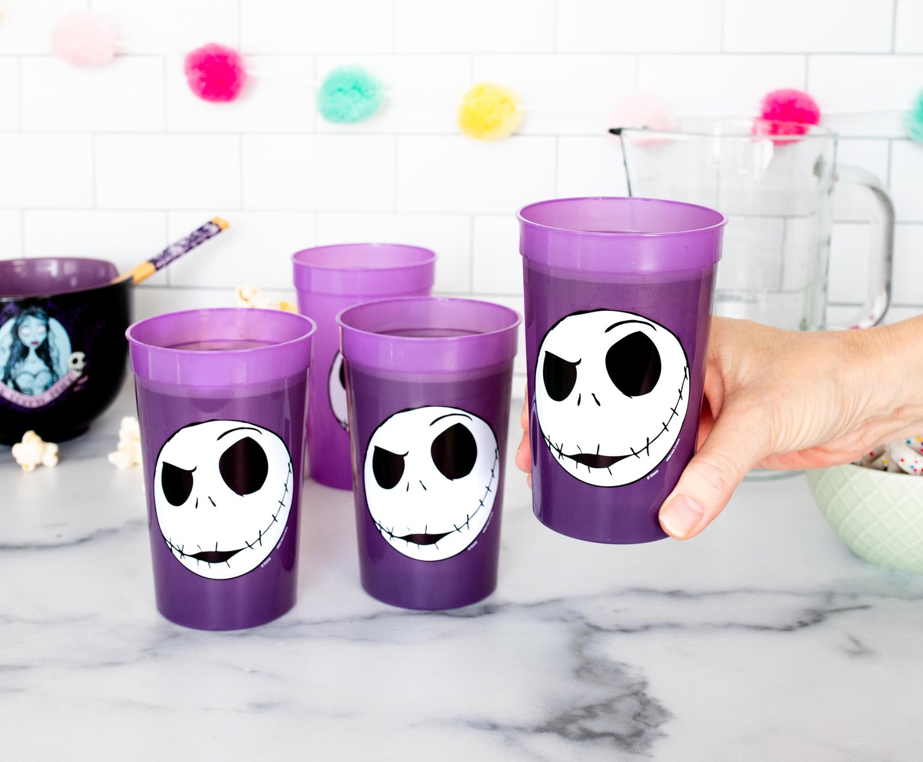 Disney The Nightmare Before Christmas Jack Color-Changing Cups | Set of 4