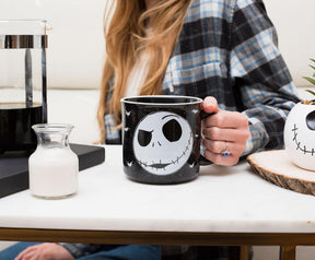 Disney The Nightmare Before Christmas Jack Face Ceramic Camper Mug | 20 Ounces