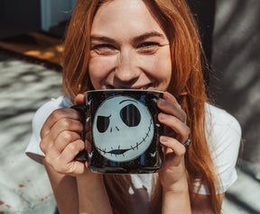 Disney The Nightmare Before Christmas Jack Face Ceramic Camper Mug | 20 Ounces