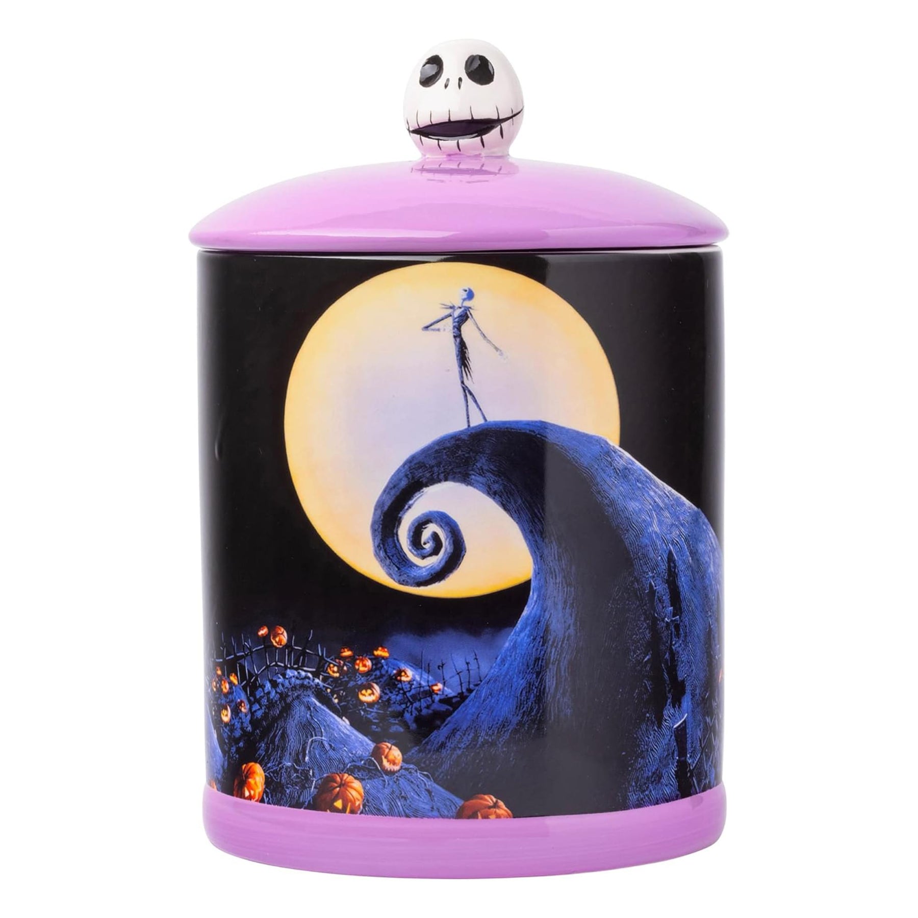 Disney The Nightmare Before Christmas Spiral Hill 64 Ounce Ceramic Cookie Jar