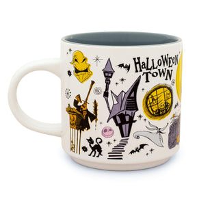 Disney The Nightmare Before Christmas Allover Icons Ceramic Stacking Mug | Holds 13 Ounces