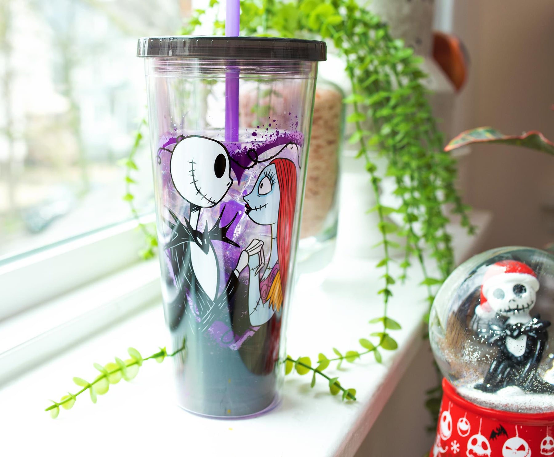 Disney The Nightmare Before Christmas Acrylic Carnival Cup with Lid and Straw