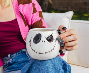 Disney The Nightmare Before Christmas Jack Sculpted Ceramic Mug | 20 Ounces