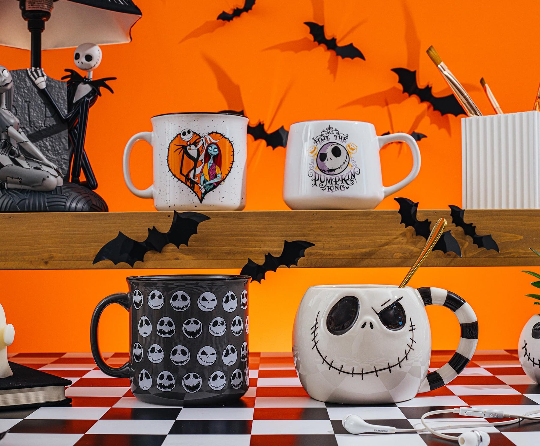 Disney The Nightmare Before Christmas Jack Sculpted Ceramic Mug | 20 Ounces