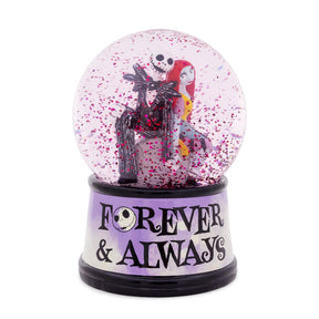 Disney The Nightmare Before Christmas "Forever & Always" Light-Up Snow Globe