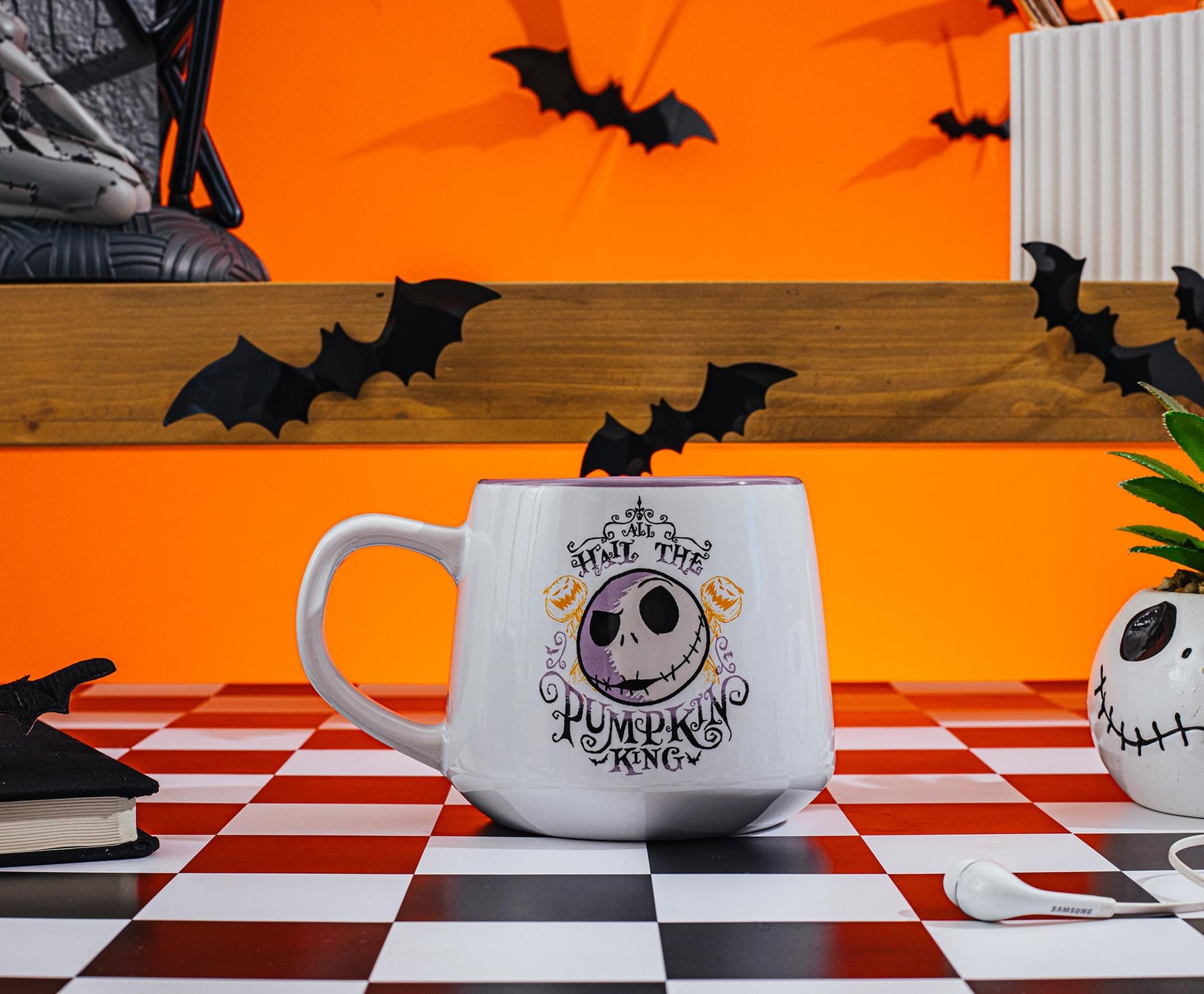 Disney The Nightmare Before Christmas "Pumpkin King" Tapered Pottery Mug