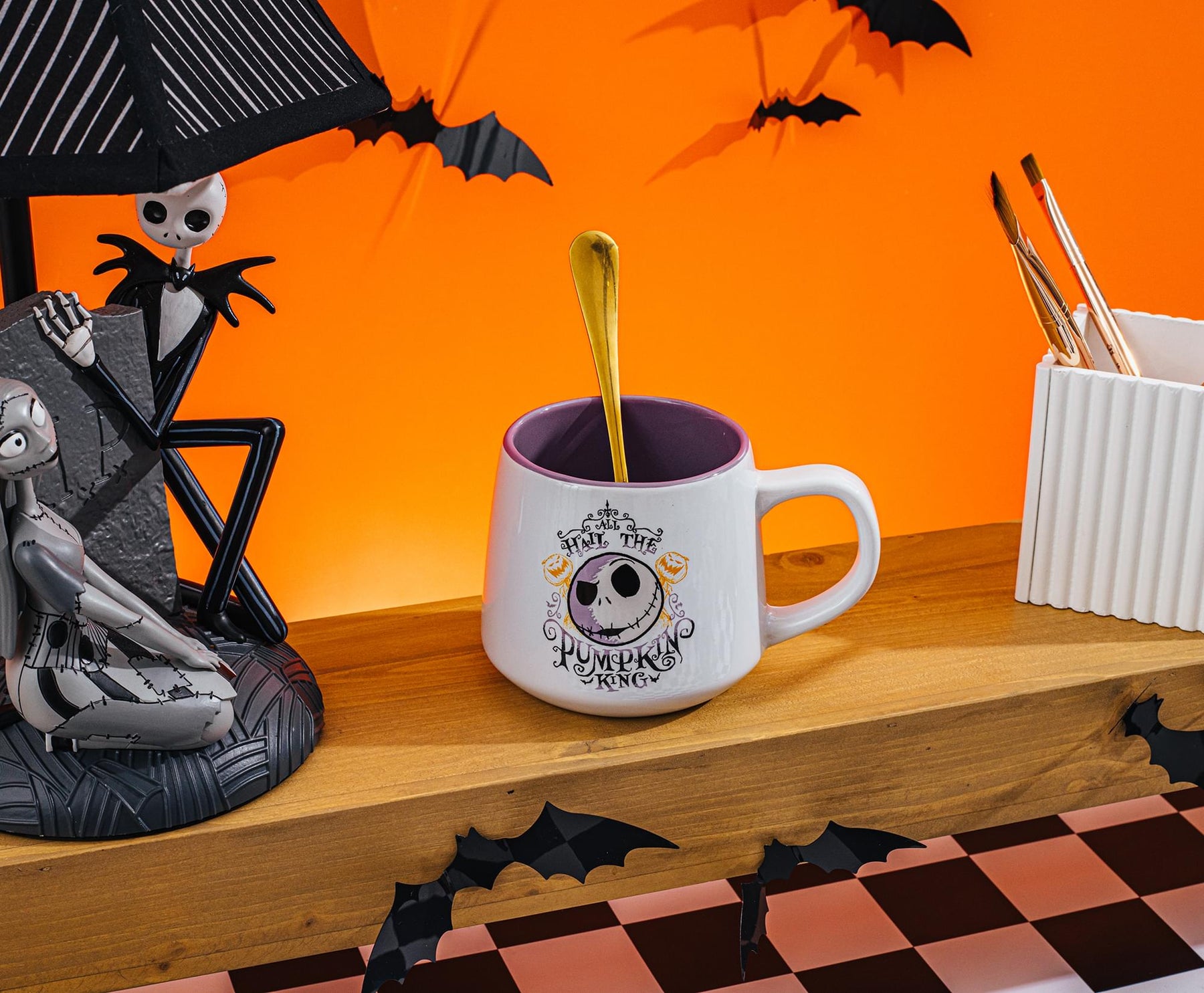 Disney The Nightmare Before Christmas "Pumpkin King" Tapered Pottery Mug