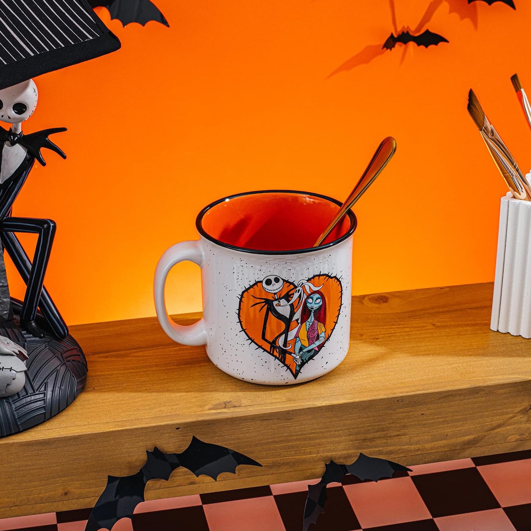 Disney The Nightmare Before Christmas Jack, Zero, and Sally 20-Ounce Camper Mug