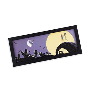 The Nightmare Before Christmas 12 x 5 Inch Framed MDF Wall Art