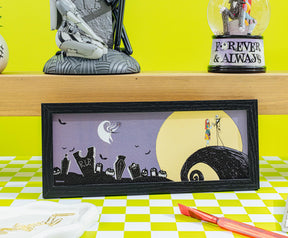 The Nightmare Before Christmas 12 x 5 Inch Framed MDF Wall Art