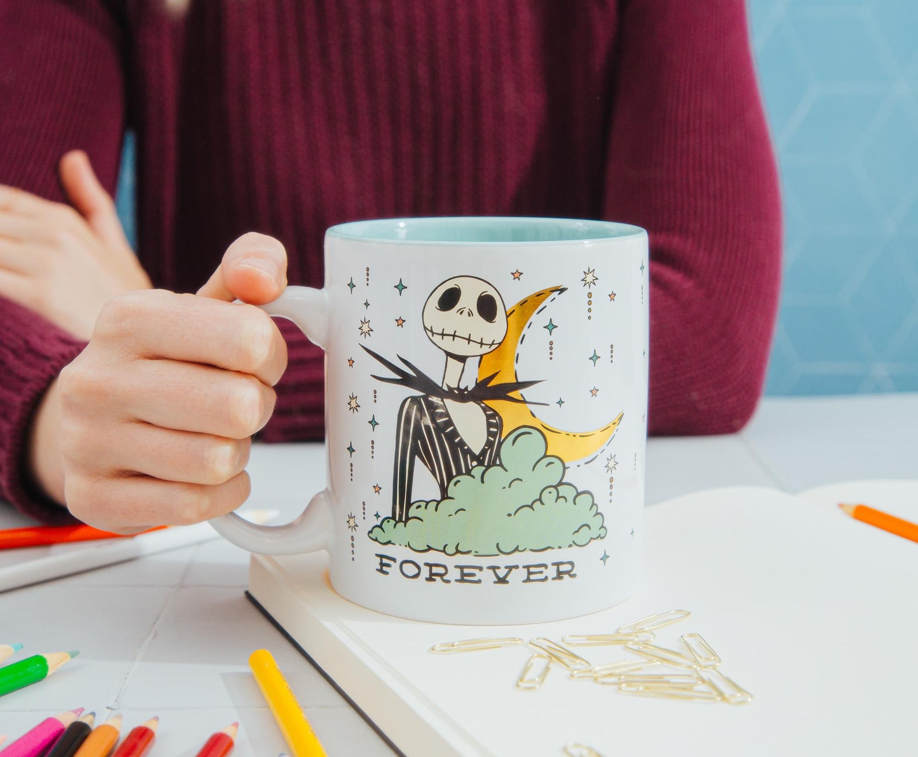 Disney The Nightmare Before Christmas "Forever & Always" Foil-Embossed Mug