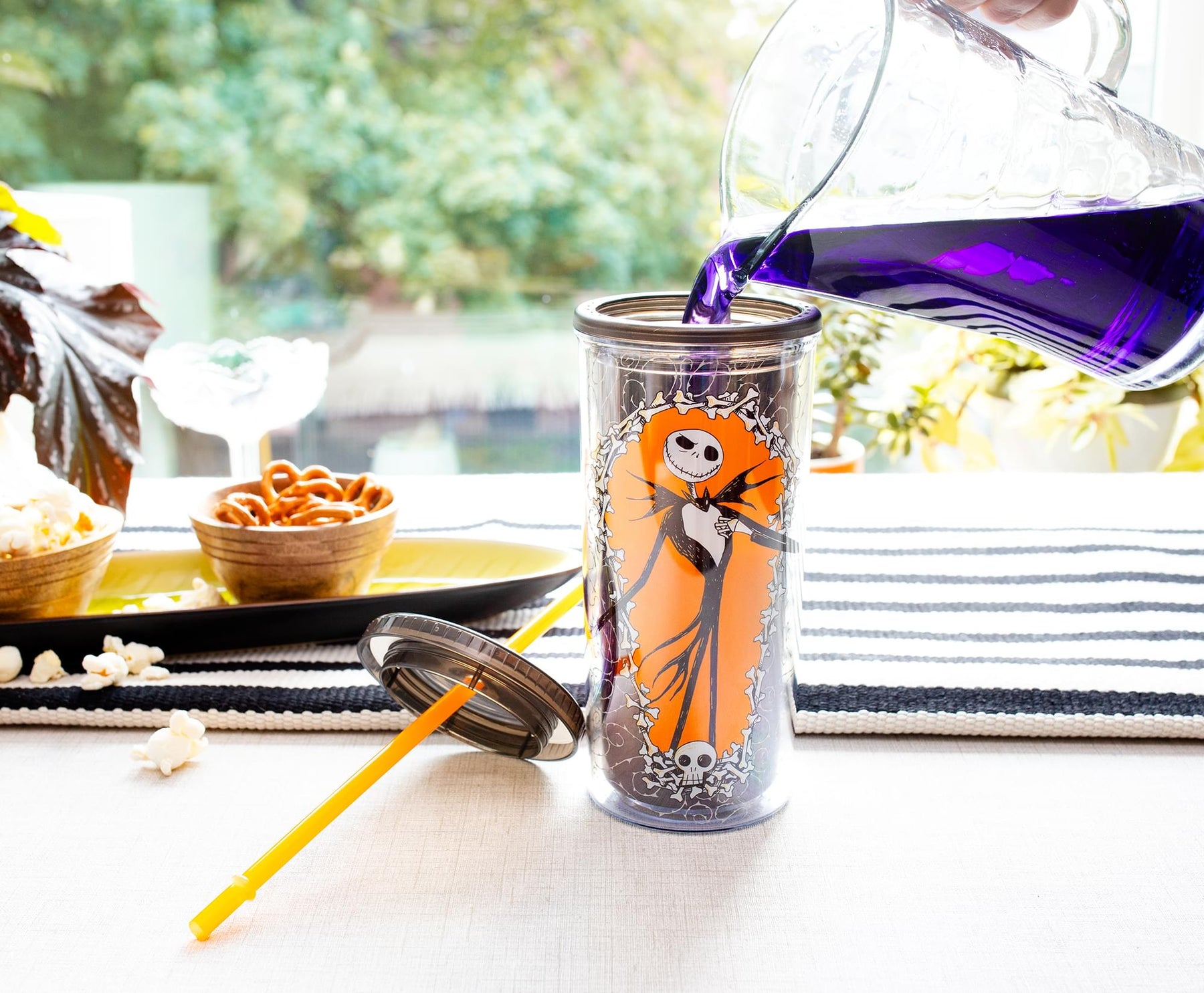 Nightmare Before Christmas Jack Skellington Carnival Cup With Straw 20  Ounces