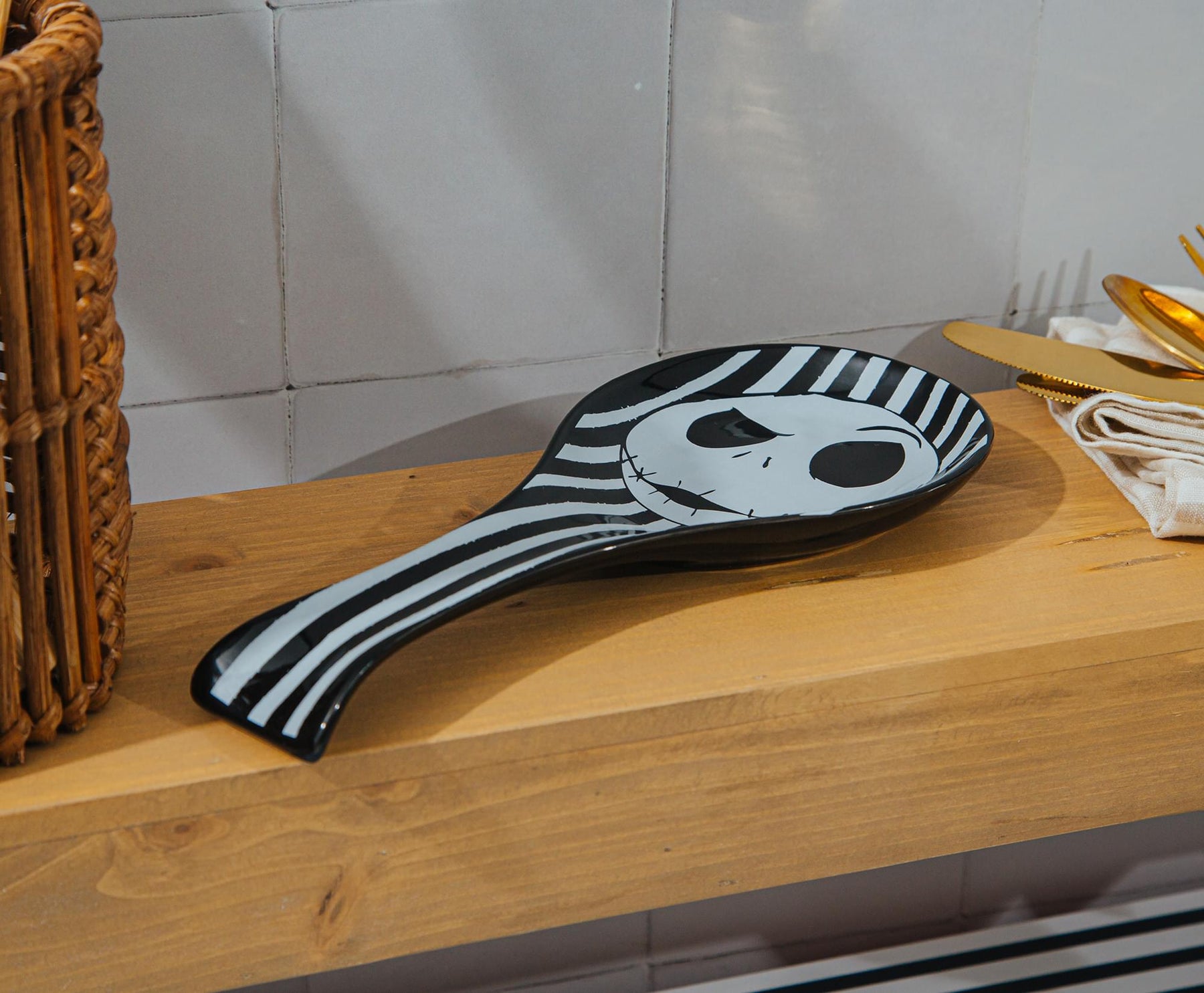 Disney The Nightmare Before Christmas Jack Skellington Ceramic Spoon Rest