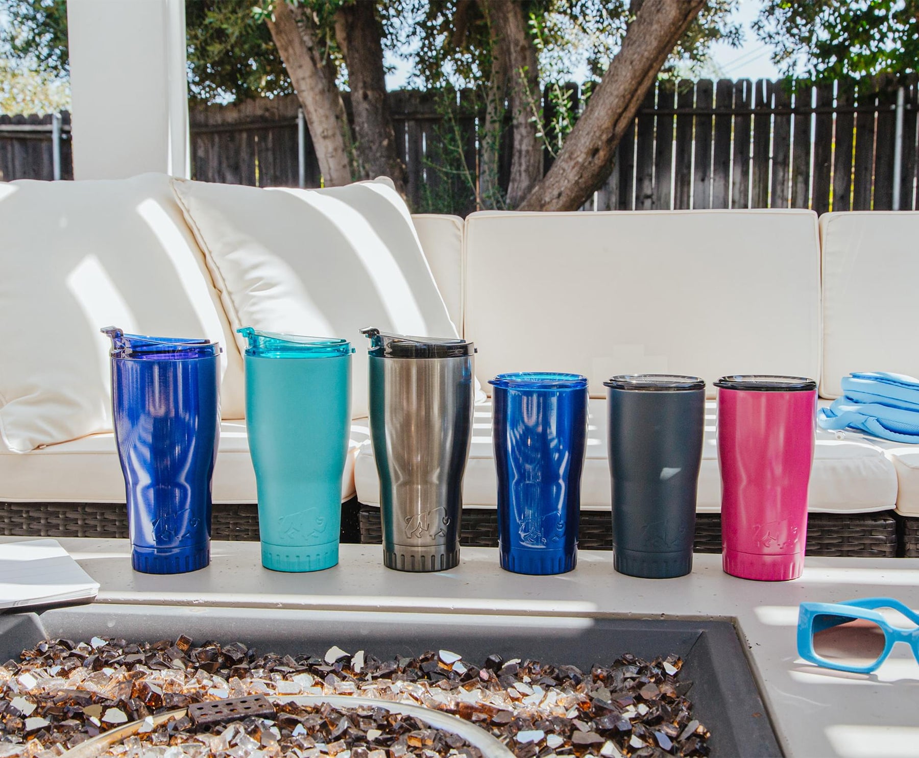 Matte Teal Stainless Steel Tumbler With Flip Lid | Holds 30 Ounces