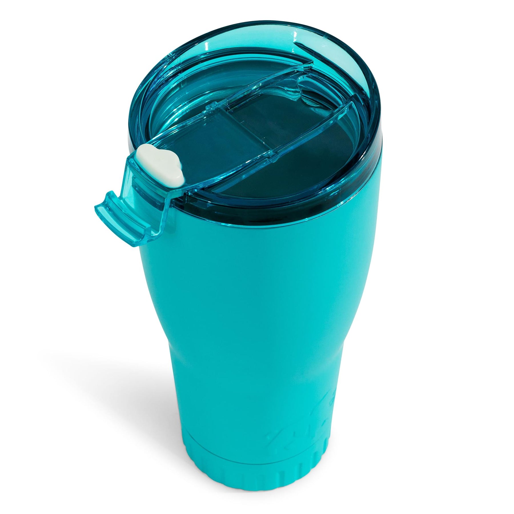 Matte Teal Stainless Steel Tumbler With Flip Lid | Holds 30 Ounces