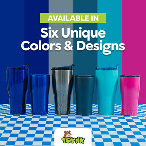 Matte Teal Stainless Steel Tumbler With Flip Lid | Holds 30 Ounces