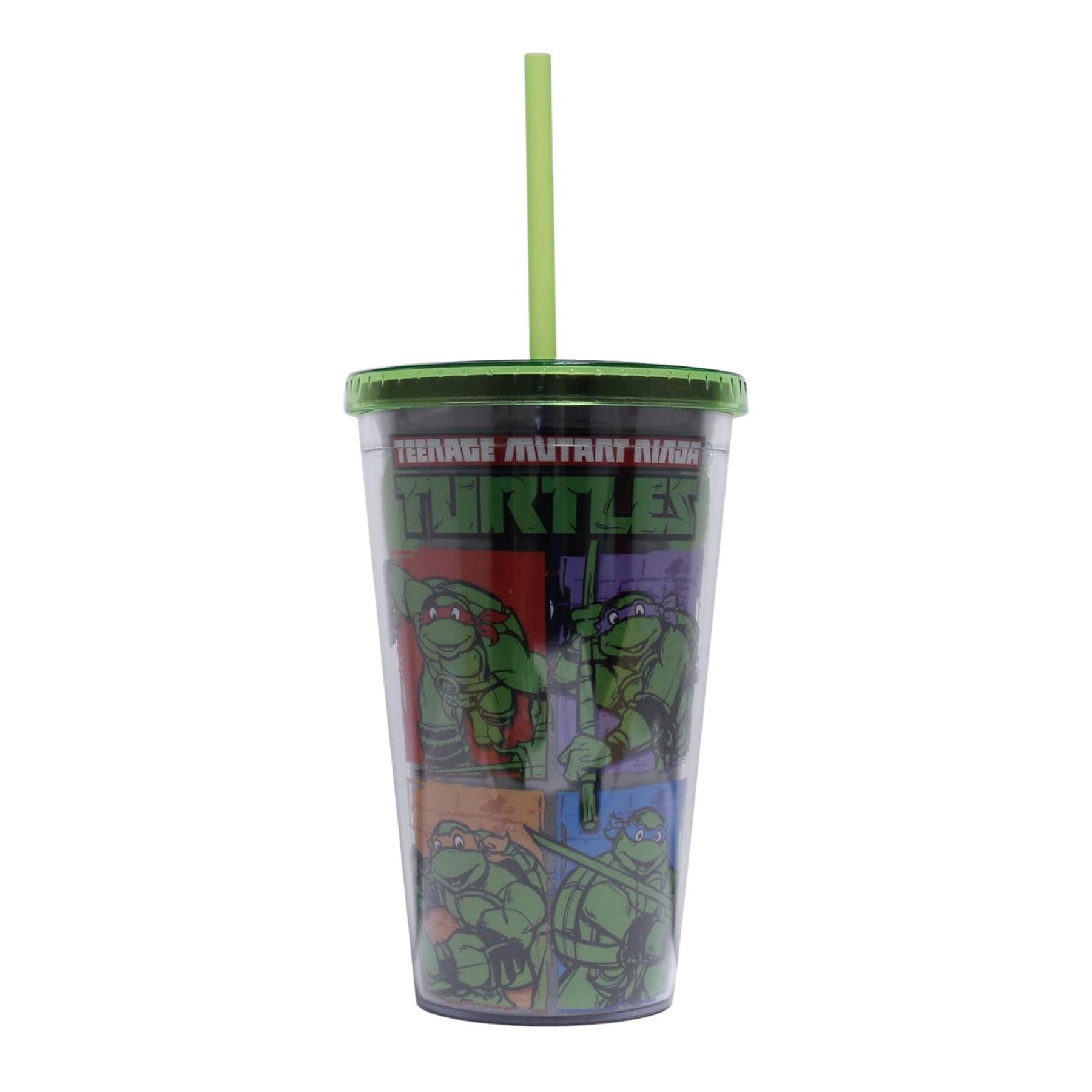 TMNT Black Belts 16oz Plastic Cold Cup with Lid and Straw