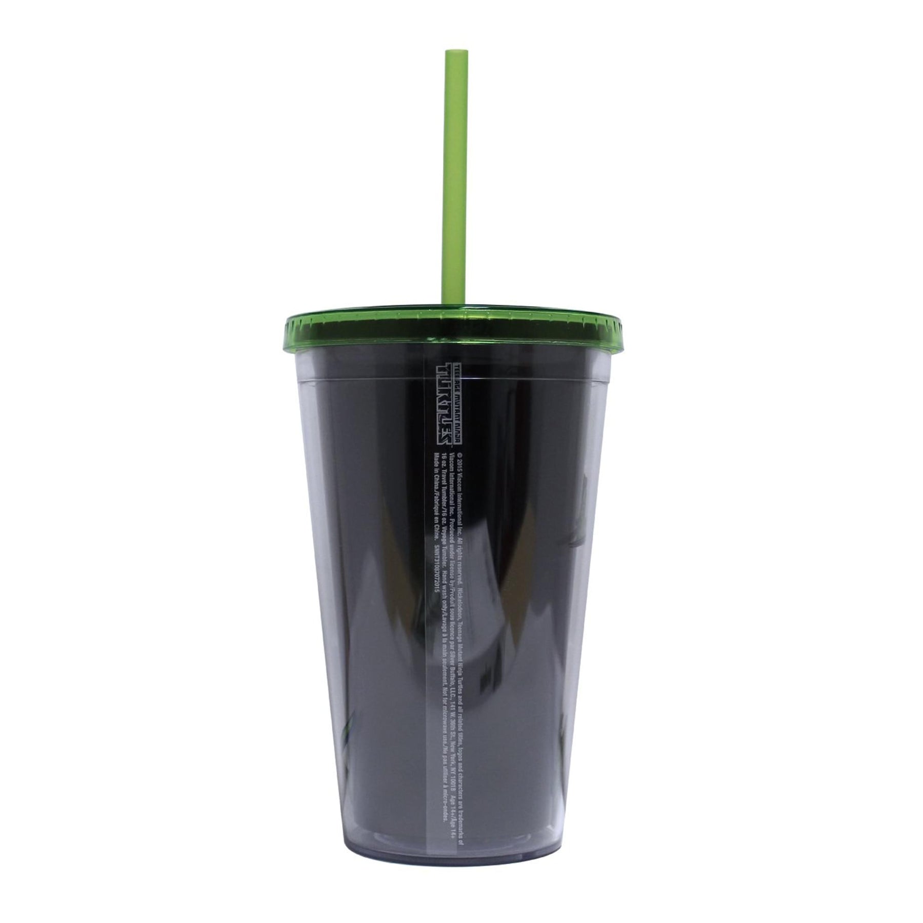 TMNT Black Belts 16oz Plastic Cold Cup with Lid and Straw