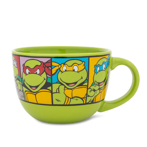 Teenage Mutant Ninja Turtles Characters Ceramic Soup Mug | Holds 24 Ounces