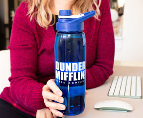 The Office Dunder Mifflin Water Bottle With Handle Lid | Holds 28 Ounces