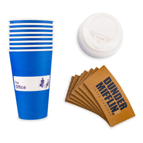 The Office Dunder Mifflin Disposable Paper Travel Cups With Lids | Set of 8