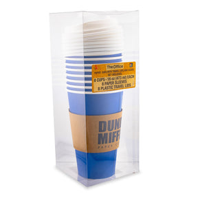 The Office Dunder Mifflin Disposable Paper Travel Cups With Lids | Set of 8