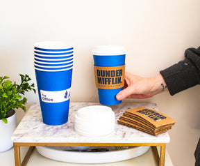 The Office Dunder Mifflin Disposable Paper Travel Cups With Lids | Set of 8