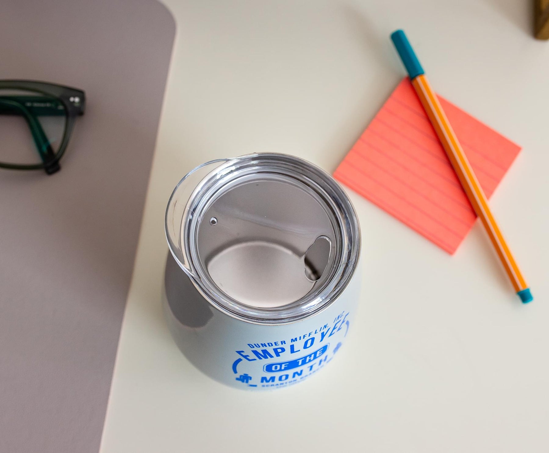 The Office "Employee of the Month" Stainless Steel Tumbler With Lid | 10 Ounces