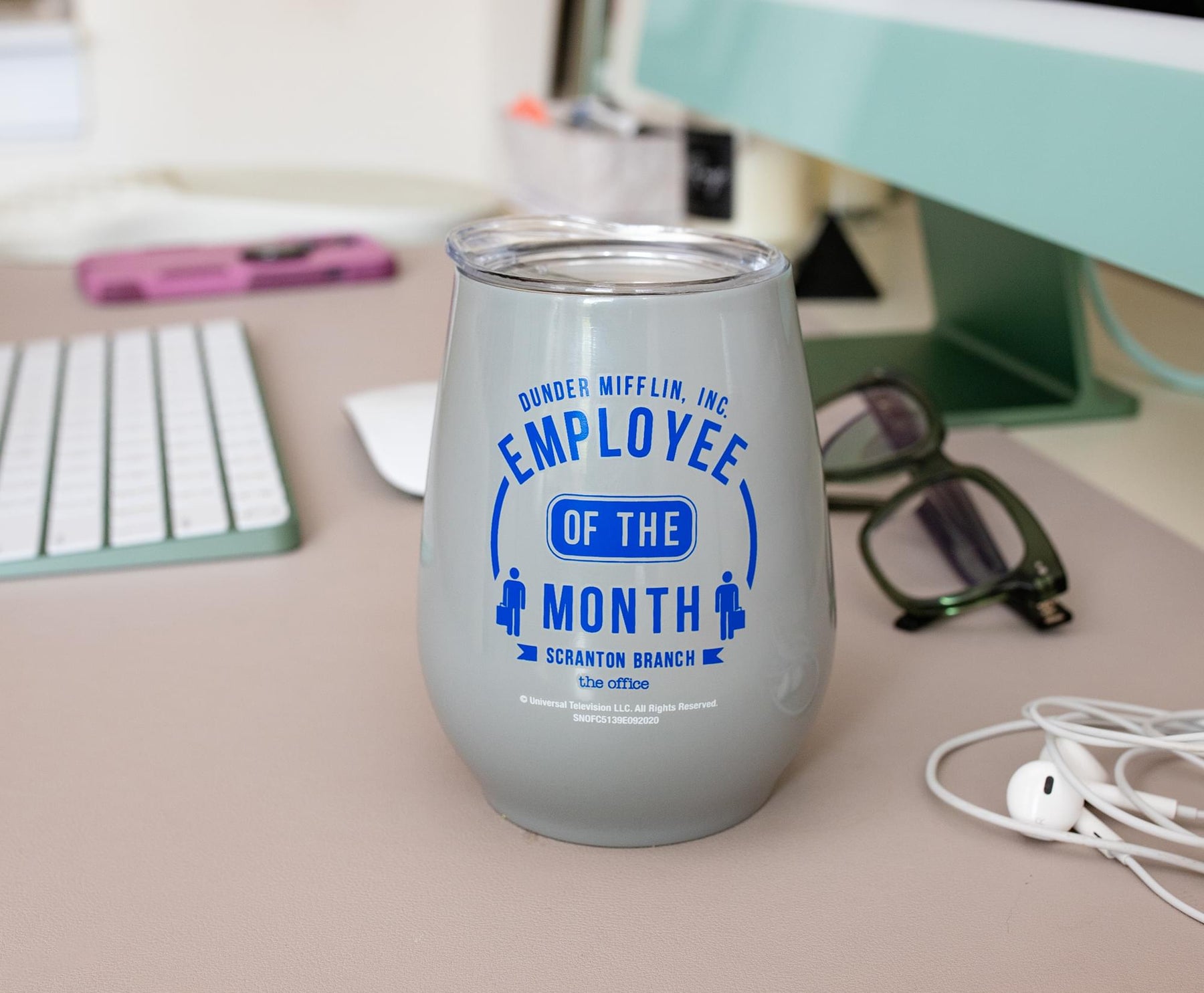 The Office "Employee of the Month" Stainless Steel Tumbler With Lid | 10 Ounces