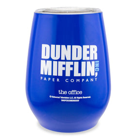 The Office Dunder Mifflin Stainless Steel Tumbler With Lid | Holds 10 Ounces