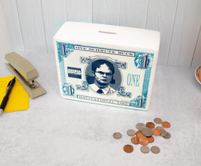 The Office Schrute Buck Ceramic Money Bank | 8 Inches Tall