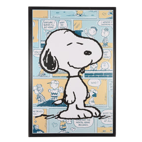 Peanuts Snoopy Comic Panel 13 x 19 Inch Hanging Wood Wall Art