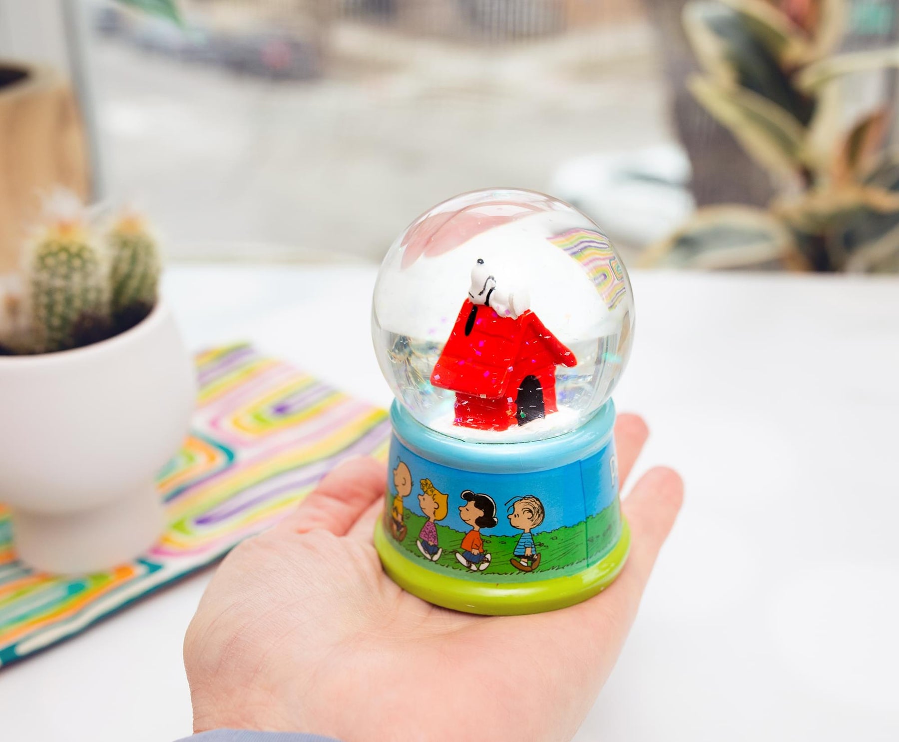 Peanuts Snoopy Doghouse Light-Up Snow Globe | 6 Inches Tall