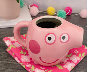 Peppa Pig Sculpted Ceramic Mug | Holds 20 Ounces