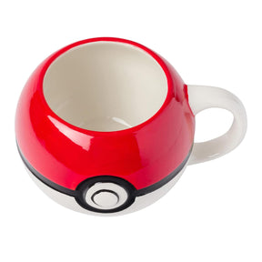 Pokemon Pokeball 20 Ounce 3D Sculpted Ceramic Mug