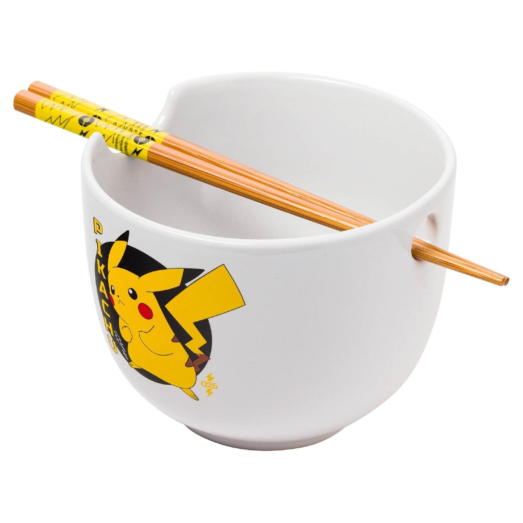 Pokemon Pikachu 20 Ounce Ceramic Ramen Bowl with Chopsticks