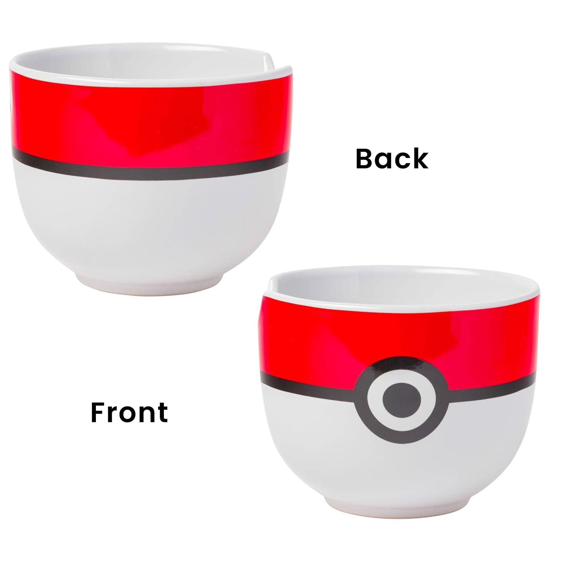 Pokemon Pokeball 20 Ounce Ceramic Ramen Bowl with Chopsticks