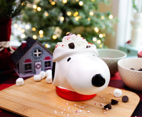 Peanuts Snoopy Christmas 3D Sculpted Ceramic Mug | Holds 20 Ounces