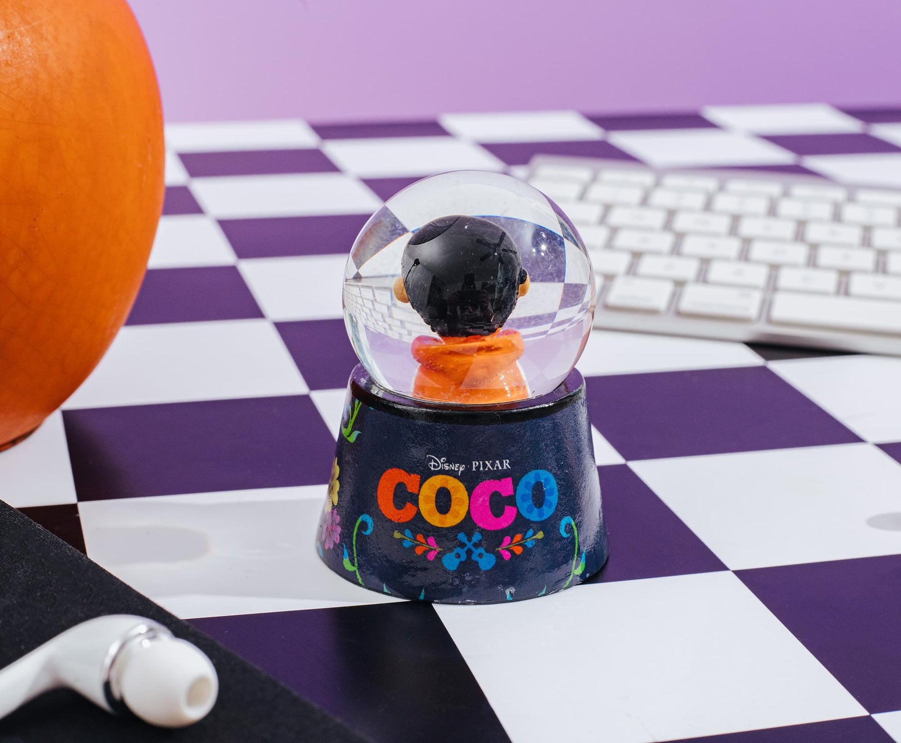 Disney Pixar Coco "Seize Your Moment" Mini Light-Up Snow Globe | 3 Inches Tall