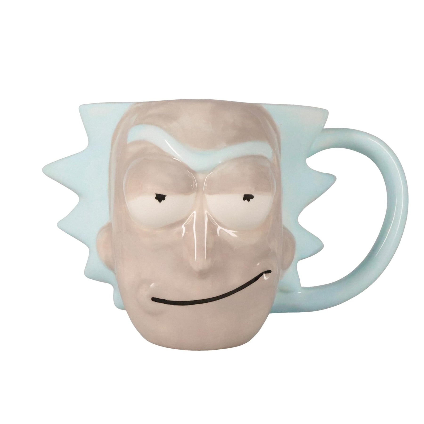 Rick and Morty Rick Sanchez Face 3D Sculpted Ceramic Mug | Holds 20 Ounces