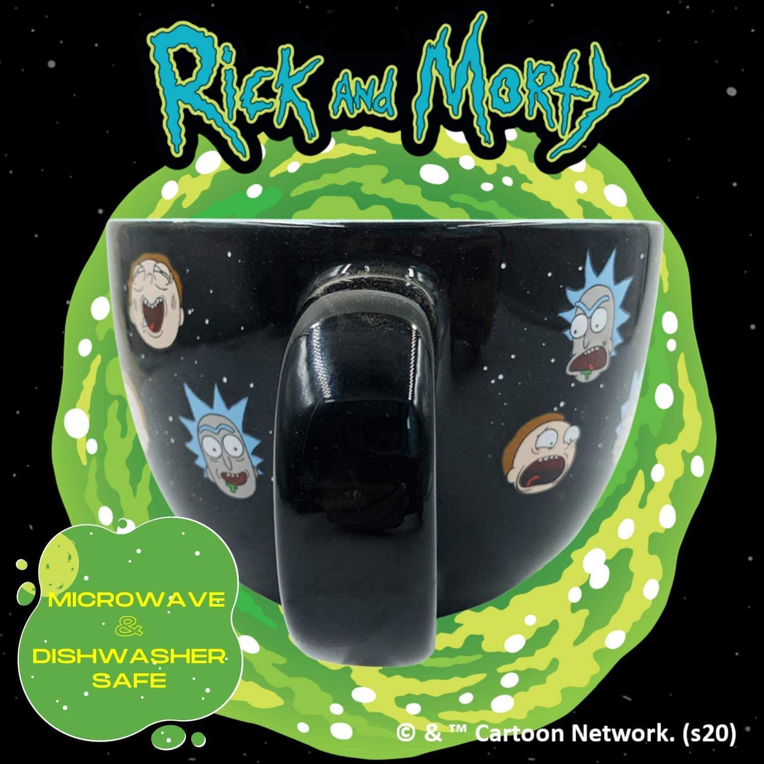 Rick and Morty Faces 24-Ounce Ceramic Soup Mug