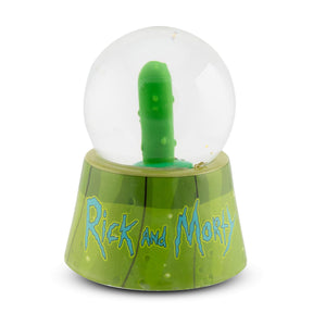 Rick and Morty Pickle Rick Light-Up Mini Snow Globe | 3 Inches Tall